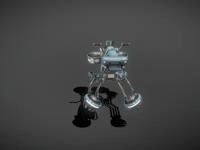 Sci-fi Hover bike Low-poly 3D model Low-poly 3D model