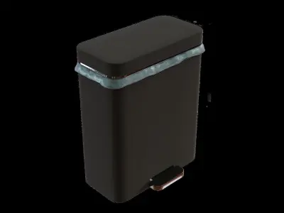 CYBERPUNK COLLECTION BATHROOM TRASH BIN Low-poly 3D model