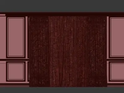 Curtain Set 34 3D model