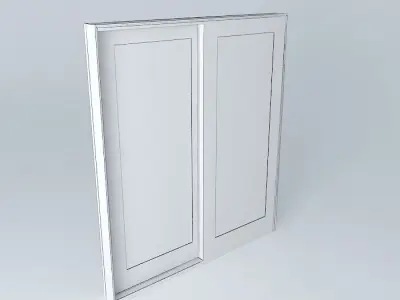 portaedson door with glass Free 3D model