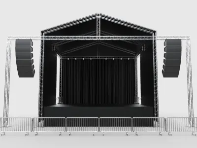 Concert Stage 8 3D model