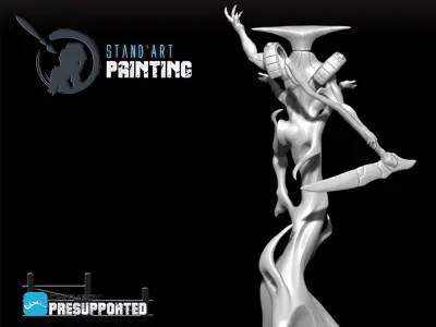 Aeteris stamp art painting - demon 3D model