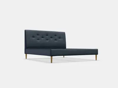 IDANAS Upholstered bed frame 1 Low-poly 3D model