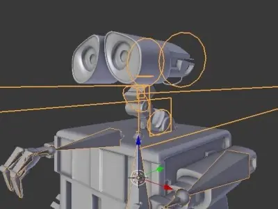 RIGGED Wall-E 3D model