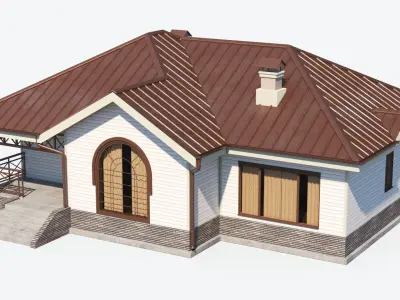 Residential House 9 Low-poly 3D model