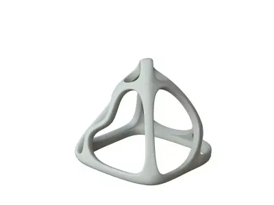 SciFi Cube Object No 58463 Low Poly Shape Low-poly 3D model