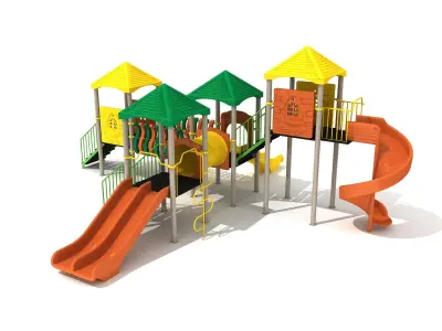 Metal Modern Play Park 036 3D model