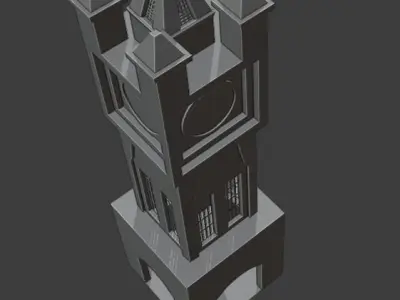clock tower 3D model