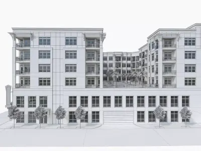 Apartment Complex 04 3D model