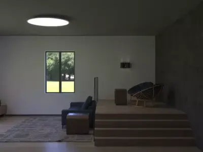 Minimal living room 3D model