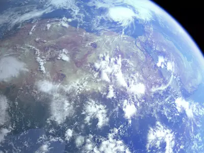 Earth 3dModel from spacecraft - 3D model