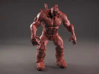 Cyber Zombie 3D model