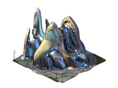 Different dimension world - guard training ground 03 3D model