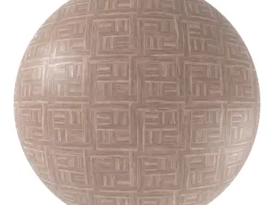 Parquet - Laminate - Wooden floor 4 in 1 3D model 29