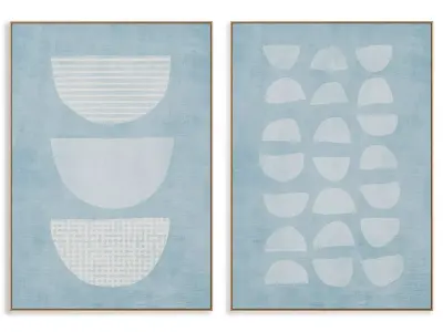 Abstract Painting Frame set 3D model 373