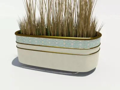 Marble Flower Bed 3D model