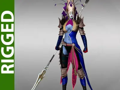 Lenakis 3D Rigged model 3D model