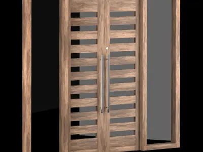 Exterior Large Doors 3D model 2