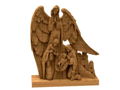 3D model STL Jesus statue 3D model