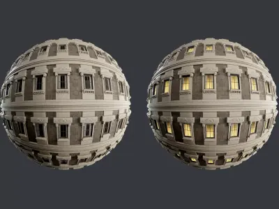 Building Facade Seamless PBR Texture 08 Texture