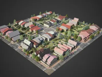 City DIstrict R6-R19 3D model