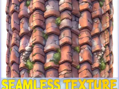  Stylized Roof Seamless Texture Texture
