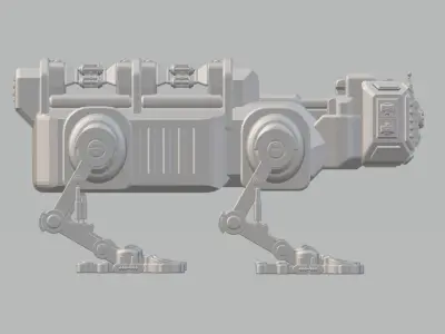 CS4-072023 Cybernetic Quad Runner 3D print model