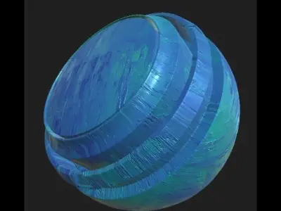 Dried Paint PBR Material 4K Texture