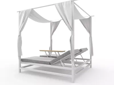 Poolside Cabana 15 3D model