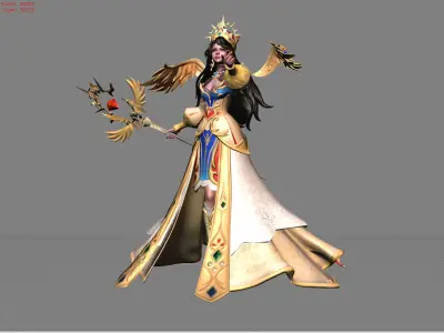 Vexana The Sun Empress Low-poly 3D model