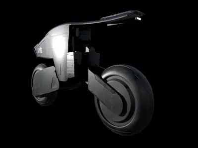 Cyberpunk Motorcycle Concept Design 3D model