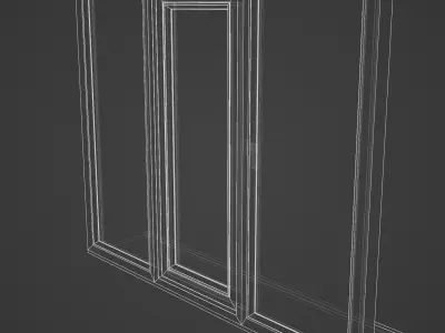 Plastic Window Low-poly 3D model