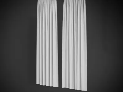 Wind Curtain Low-poly 3D model