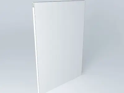 Door w aluminum profile Free 3D model