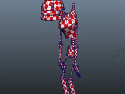 Robot cartoon 02 3D model