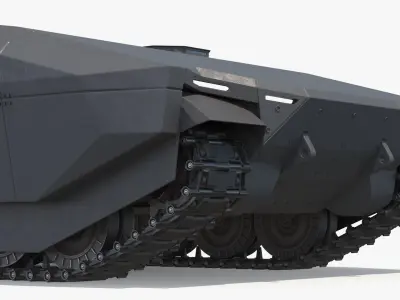  Modular Armored Tank Chassis Dark Gray 