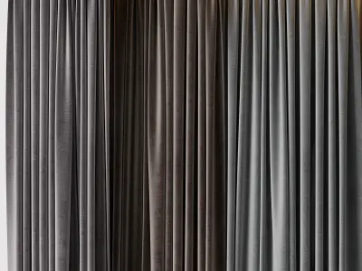 hadi curtain 84 Low-poly 3D model