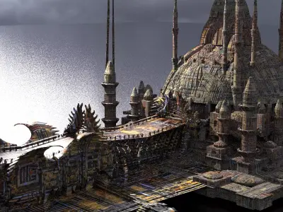 Drake Dragon Temple 6 3D model
