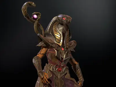 Egyptian Goddess Apophysis Low-poly 3D model