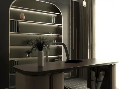 office interior dizayn Low-poly 3D model