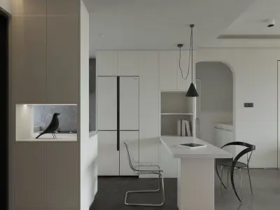 apartment interior scenes      3D model 7