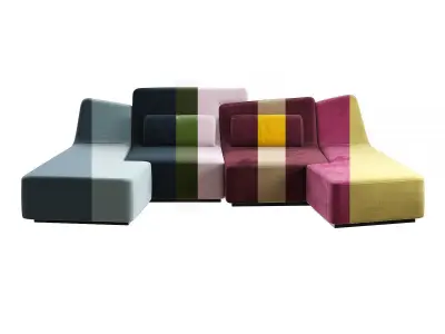 Confluences 2 4 Seater Sofa 3D model