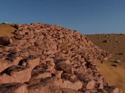 High-polly Desert Environment Pack 3D model