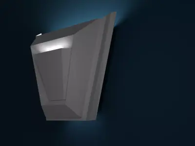 sconce wall light Low-poly 3D model