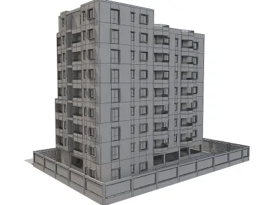 Apartment building 17 3D model