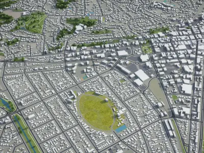 Napier - Hastings Low-poly 3D model