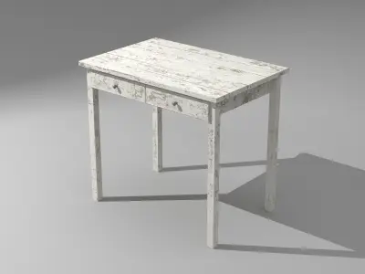 Olden Table Free 3D model