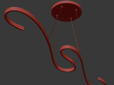 Led Modern Pendant Light 3D model