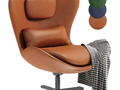 Armchair LAZY CS3373 C LH 3D model