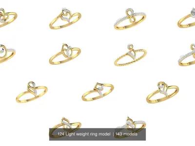 143 Light weight ring model  3D Model Pack